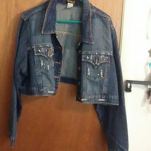 Ladies half long sleeves jacket